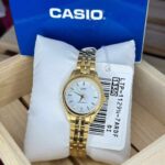 Casio Femme LTP-1128N-7A Dorée Élégante Bracelet Acier Cadran Doré LTP-1128N-7A https://aiguilledeluxe.com original Algerie DZ