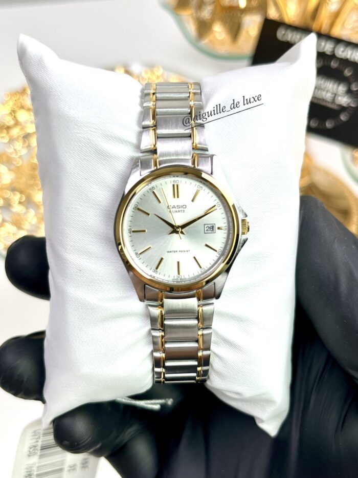 Casio Femme LTP-1183G-7A Montre Bicolore Bracelet Acier Affichage Date LTP-1183G-7A https://aiguilledeluxe.com original Algerie DZ