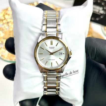 Casio Femme LTP-1183G-7A Montre Bicolore Bracelet Acier Affichage Date LTP-1183G-7A https://aiguilledeluxe.com original Algerie DZ