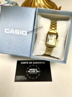 Casio Femme LTP-V007G-9B Rectangulaire Dorée Élégante Bracelet Acier Inoxydable LTP-V007G-9B https://aiguilledeluxe.com original Algerie DZ