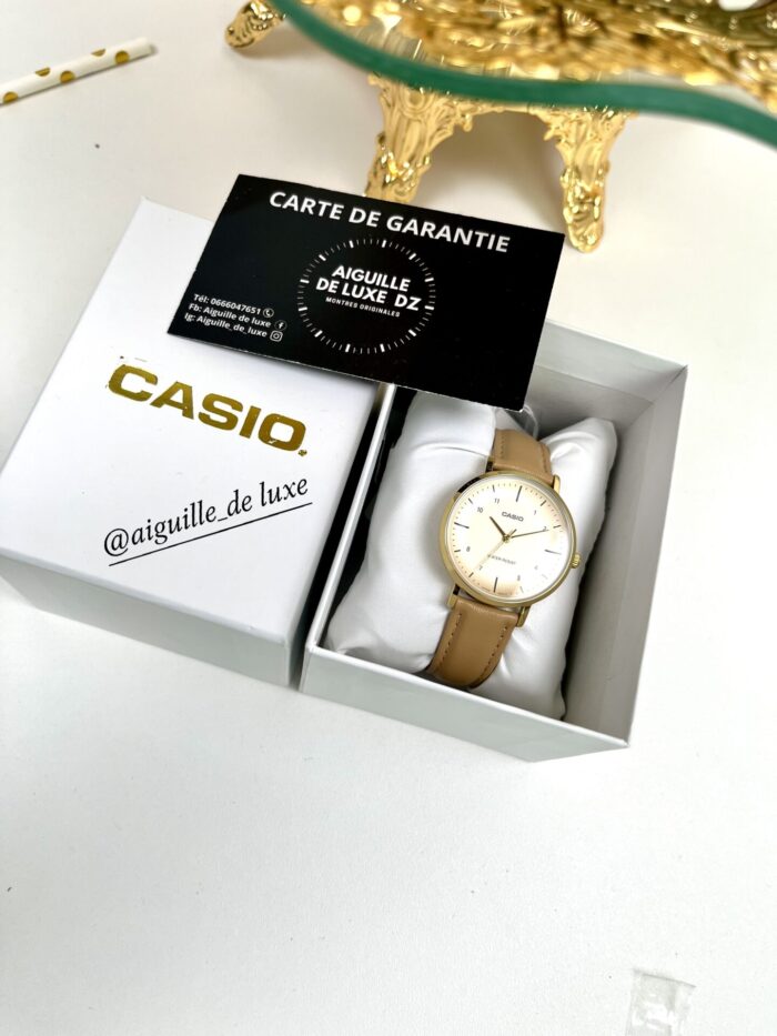 Casio Femme LTP-VT03GL-4B Montre Élégante Cadran Rose Pâle Nacré LTP-VT03GL-4B https://aiguilledeluxe.com original Algerie DZ