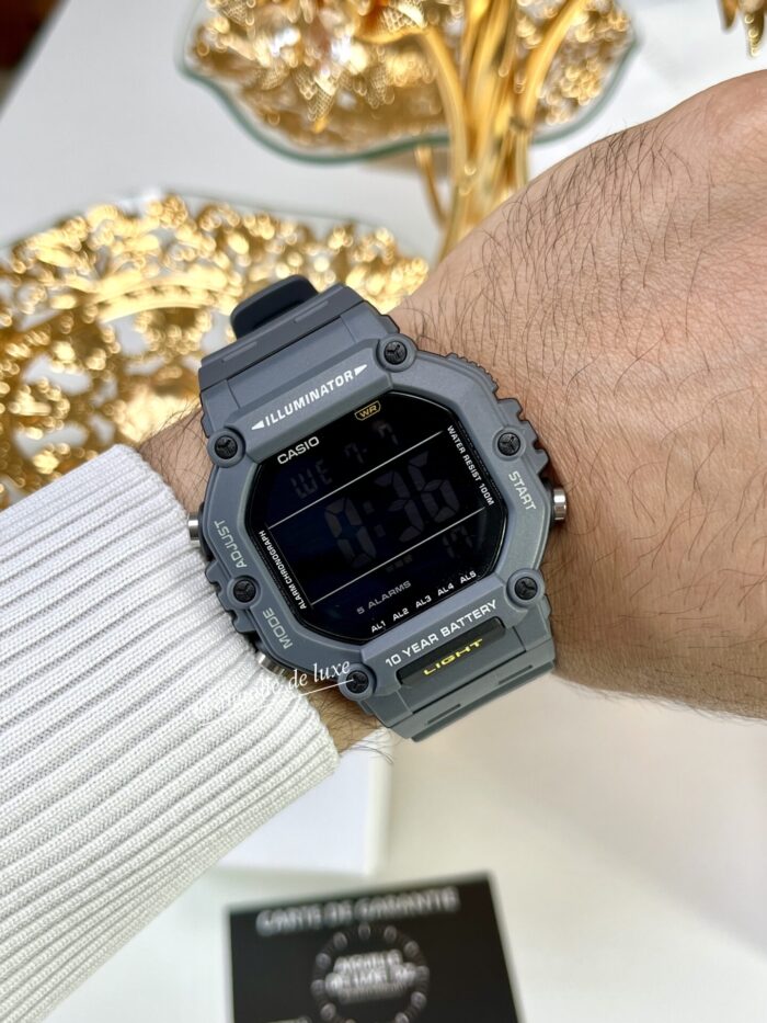 Casio Homme AE-1600H-8B Digitale Résistante Grand Écran Sombre Autonomie de 10 Ans AE-1600H-8B https://aiguilledeluxe.com original Algerie DZ