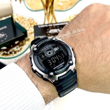 Casio Homme AE-2000W-1B Digitale Multifonction 200M Autonomie 10 Ans AE-2000W-1B https://aiguilledeluxe.com original Algerie DZ