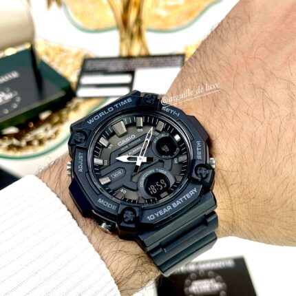 Casio Homme AEQ-120W-1B Ana-Digi Multifonction Sombre 100M Autonomie 10 Ans AEQ-120W-1B https://aiguilledeluxe.com original Algerie DZ