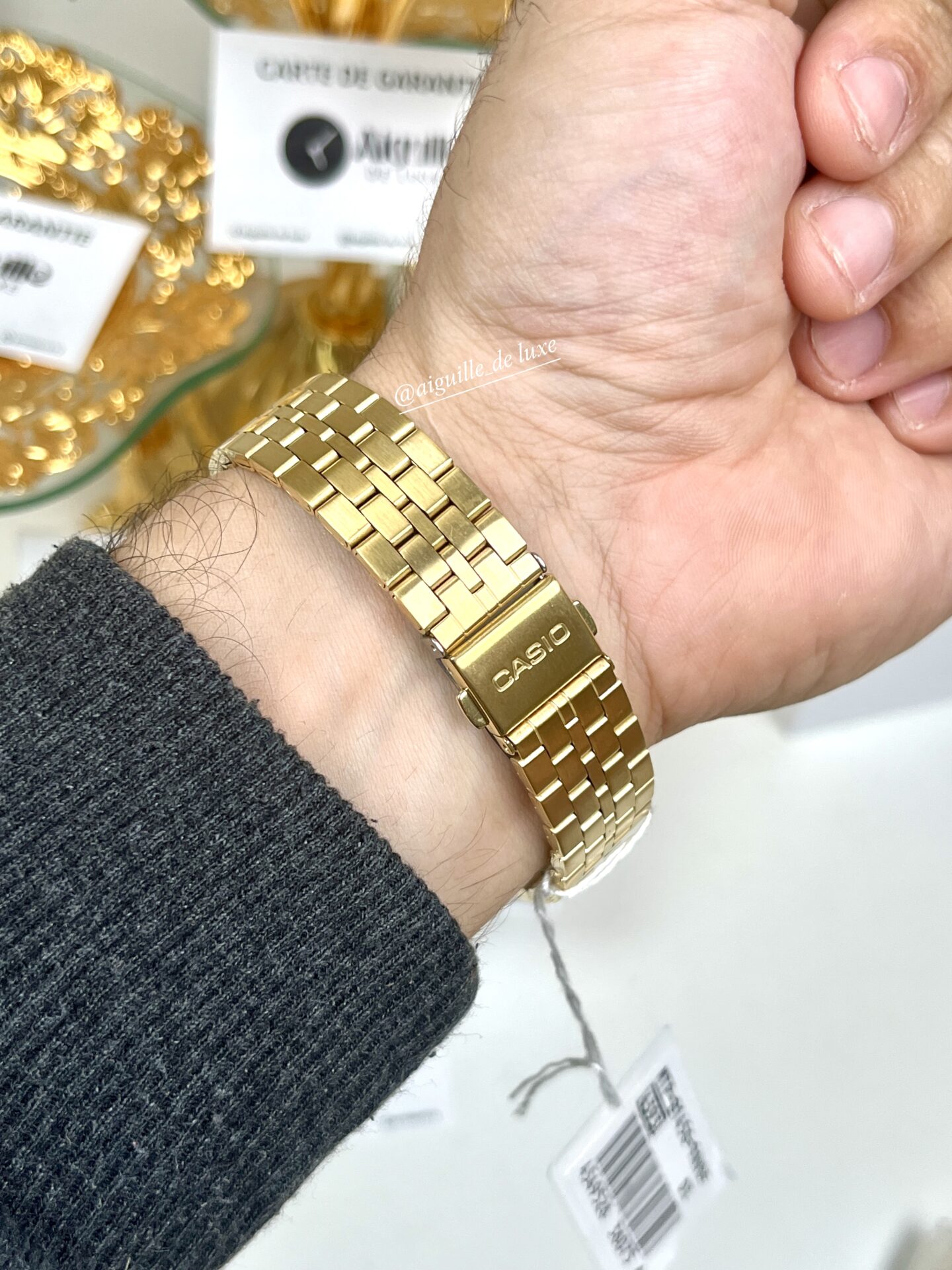 Casio Homme MTP-B145G-9A Dorée Minimaliste Bracelet Acier Affichage Date (⌀ 35 mm) MTP-B145G-9A https://aiguilledeluxe.com original Algerie DZ
