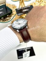 Casio Homme MTP-V005L-7B5 Classique Cadran Argenté Bracelet Cuir Marron MTP-V005L-7B5 https://aiguilledeluxe.com original Algerie DZ