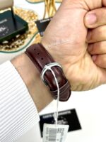 Casio Homme MTP-V005L-7B5 Classique Cadran Argenté Bracelet Cuir Marron MTP-V005L-7B5 https://aiguilledeluxe.com original Algerie DZ