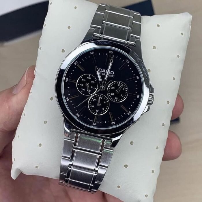 Casio Homme MTP-V300D-2A Multifonction Acier Inoxydable Cadran Bleu MTP-V300D-2A https://aiguilledeluxe.com original Algerie DZ