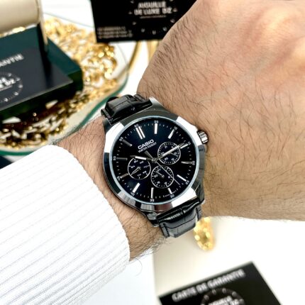 Casio Homme MTP-V300L-1A Montre Classique Multifonction Bracelet Cuir Noir MTP-V300L-1A https://aiguilledeluxe.com original Algerie DZ