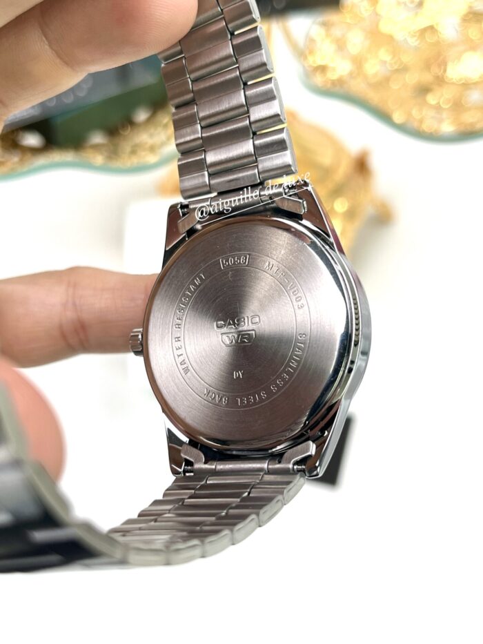 Casio Homme MTP-VD03D-3A2 Montre Acier Inoxydable Cadran Vert Affichage Date MTP-VD03D-3A2 https://aiguilledeluxe.com original Algerie DZ