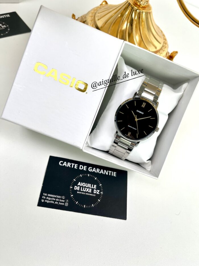 Casio Homme MTP-VT03D-3B Acier Inoxydable Sobriété Cadran Vert MTP-VT03D-3B https://aiguilledeluxe.com original Algerie DZ