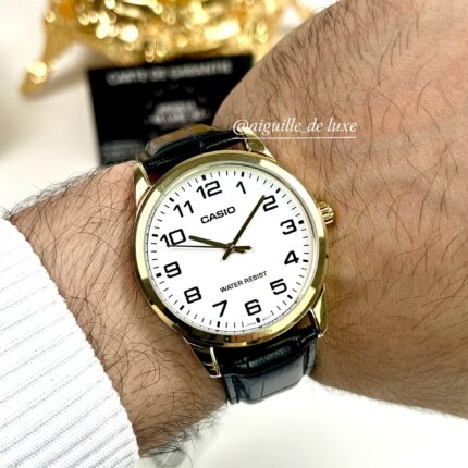 Casio Homme MTP-V001GL-7B Cuir Style Classique Cadran Blanc MTP-V001GL-7B https://aiguilledeluxe.com original Algerie DZ