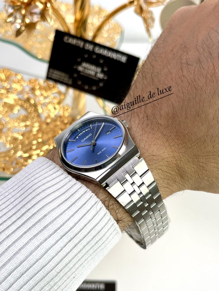 Casio Unisexe MTP‑B146G‑9A Quartz Acier Doré Charme Cadran Champagne Jour/Date MTP-B146D-2A-1 https://aiguilledeluxe.com original Algerie DZ