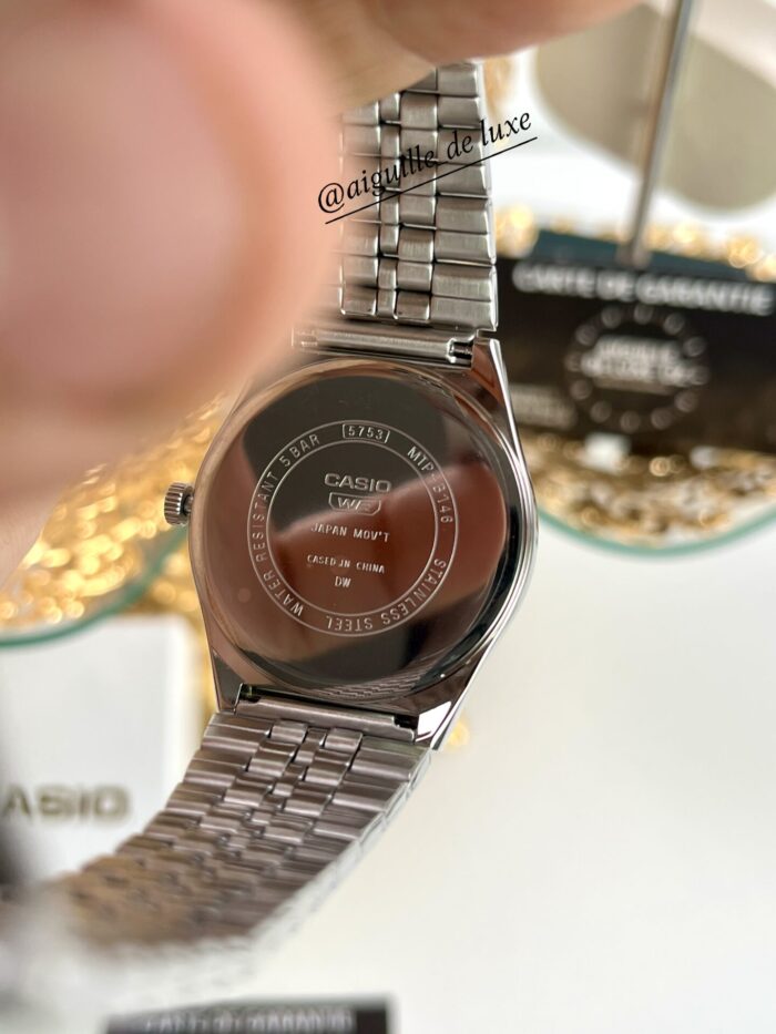 Casio Unisexe MTP‑B146G‑9A Quartz Acier Doré Charme Cadran Champagne Jour/Date MTP-B146D-2A-1 https://aiguilledeluxe.com original Algerie DZ