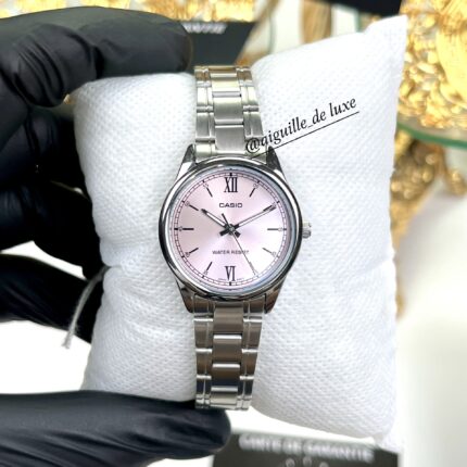 Casio Femme LTP-V005D-4B2 Élégance Acier Rose, Silhouette Slim LTP-V005D-4A2 https://aiguilledeluxe.com original Algerie DZ