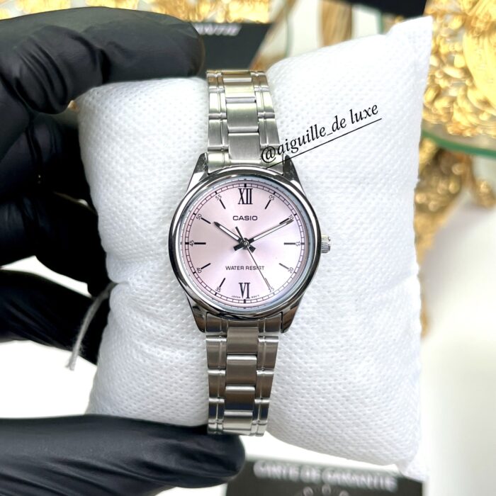 Casio Femme LTP-V005D-4B2 Élégance Acier Rose, Silhouette Slim LTP-V005D-4A2 https://aiguilledeluxe.com original Algerie DZ