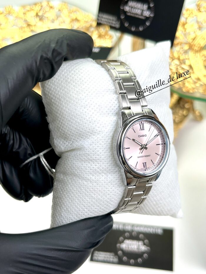 Casio Femme LTP-V005D-4B2 Élégance Acier Rose, Silhouette Slim LTP-V005D-4A2 https://aiguilledeluxe.com original Algerie DZ