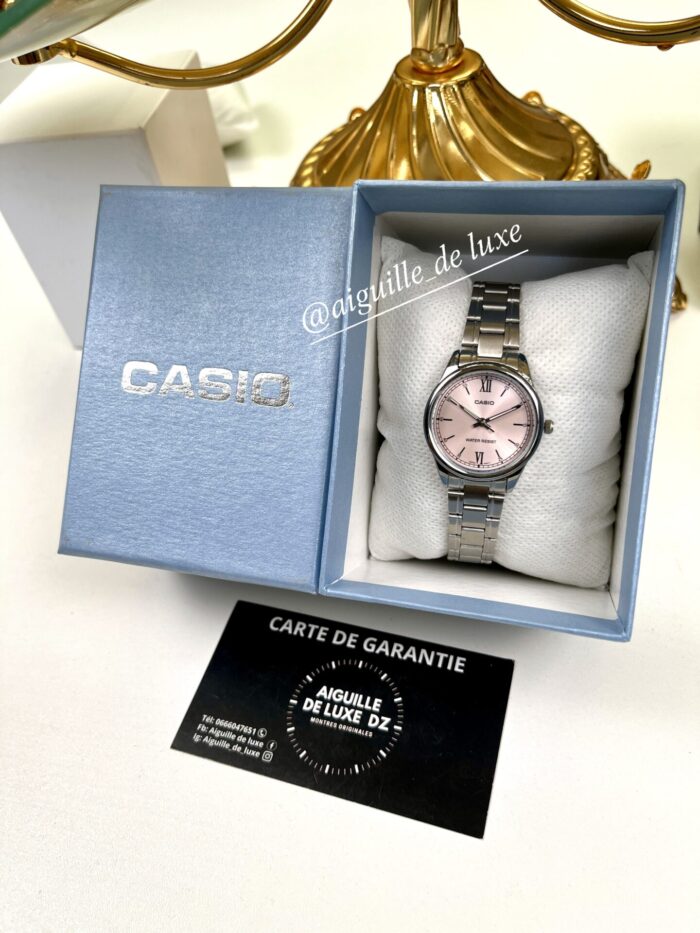Casio Femme LTP-V005D-4B2 Élégance Acier Rose, Silhouette Slim LTP-V005D-4A2 https://aiguilledeluxe.com original Algerie DZ