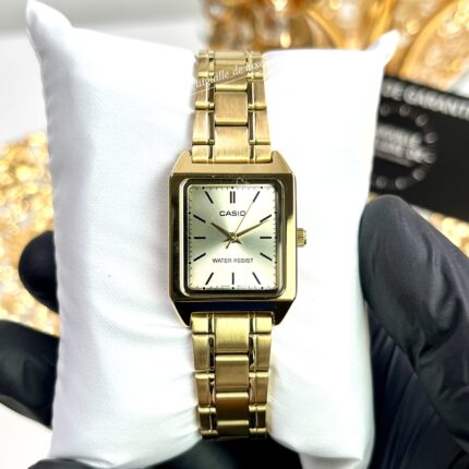 Casio Femme LTP‑V007G‑9E Montre Élégance Dorée Minimaliste et Légère LTP-V007G-9E https://aiguilledeluxe.com original Algerie DZ