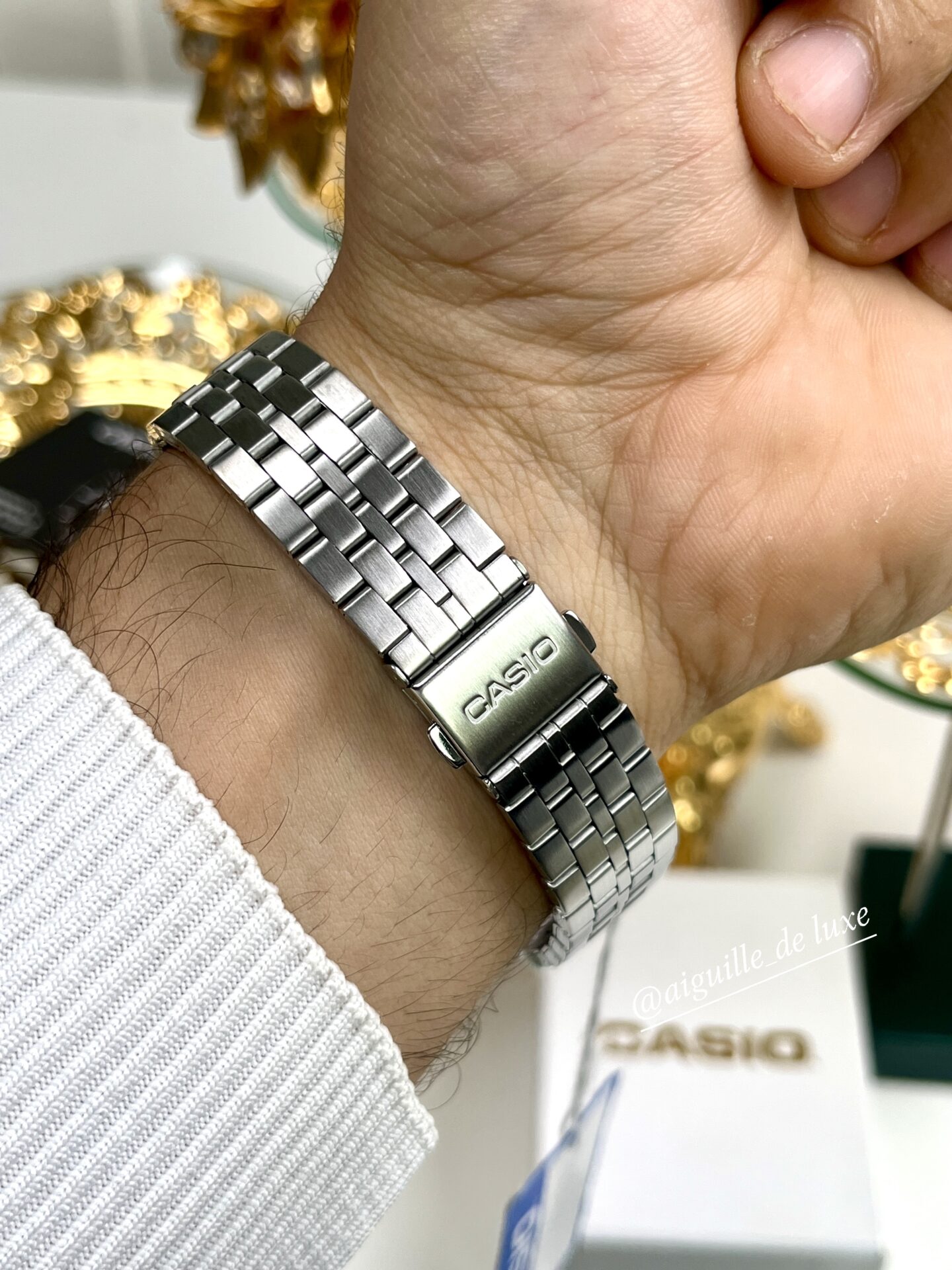 Casio Homme MTP‑B145D‑7B Montre Vintage Acier Cadran Blanc Minimaliste MTP-B145D-7B https://aiguilledeluxe.com original Algerie DZ