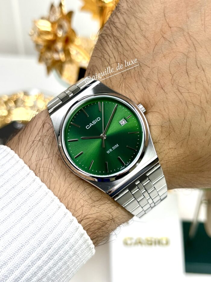Casio Femme MTP‑B145D‑7B Montre Vintage Acier Cadran Blanc Minimaliste MTP-B145D-7B https://aiguilledeluxe.com original Algerie DZ