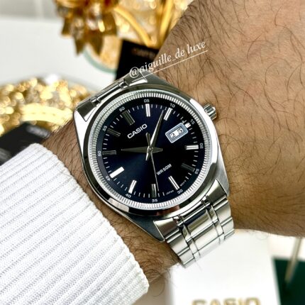 Casio Homme MTP‑B180D‑1A Montre Métal Noir Élégante et Fonctionnelle (Copie) MTP-B180D-1A-1 https://aiguilledeluxe.com original Algerie DZ