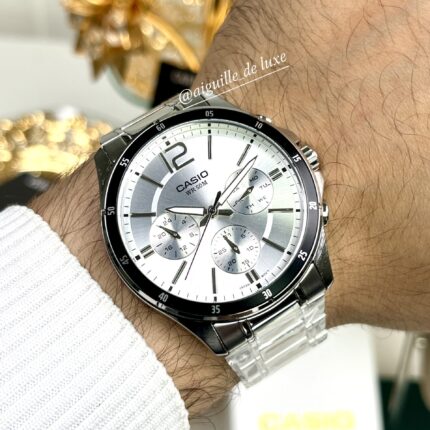 Casio Homme MTP‑1374D‑7A Montre Sportive Acier avec Affichage Jour/Date MTP-1374D-7A https://aiguilledeluxe.com original Algerie DZ