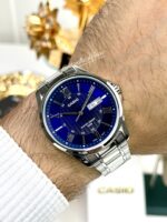 Casio Homme MTP‑B180D‑2A Montre Métal Bleu Élégante Solidité 50 m MTP-B180D-2A https://aiguilledeluxe.com original Algerie DZ