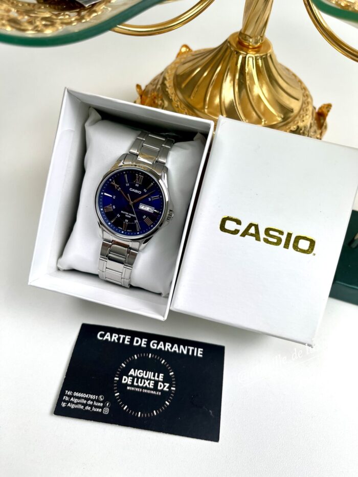 Casio Homme MTP‑B180D‑2A Montre Métal Bleu Élégante Solidité 50 m MTP-B180D-2A https://aiguilledeluxe.com original Algerie DZ