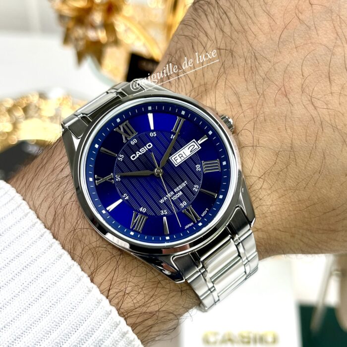 Casio Homme MTP‑1384D‑2A Montre Classique Bleu Jour Date Etanche (Copie) MTP-1384D-2A-1 https://aiguilledeluxe.com original Algerie DZ
