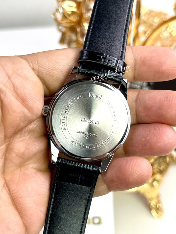 Casio Homme MTP‑V001L‑7B Montre Cuir Noir Classique et Minimaliste MTP-V001L-7B https://aiguilledeluxe.com original Algerie DZ