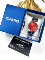 Casio Homme MTP-B145D-4A2 Esprit Vintage, Bracelet Acier Rouge MTP-B145D-4A2 https://aiguilledeluxe.com original Algerie DZ