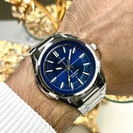 Casio Homme MTP-RS100D-2A Énergie Solaire, Cadran Bleu Élégant MTP-RS100D-2A https://aiguilledeluxe.com original Algerie DZ