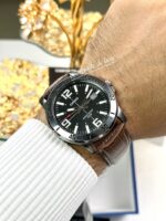 Casio Homme MTP-VD01L-1B Cadran Noir Sport, Cuir Marron MTP-VD01L-1B https://aiguilledeluxe.com original Algerie DZ