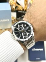 Casio Edifice Homme EFV-640D-2B Montre Chronographe Acier Inoxydable Cadran Bleu EFV-640D-2A https://aiguilledeluxe.com original Algerie DZ