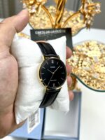 Casio Femme LTP-VT01GL-1B Montre Élégante Dorée Cadran Noir LTP-VT01GL-1B https://aiguilledeluxe.com original Algerie DZ