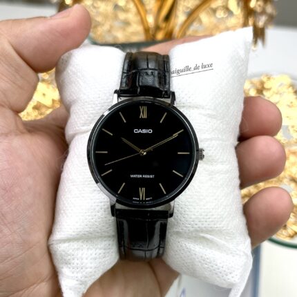 Casio Femme LTP-VT01L-1B Montre Classique Élégante en Cuir Noir LTP-VT01L-1B https://aiguilledeluxe.com original Algerie DZ