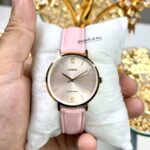 Casio Femme LTP-VT01GL-4B Élégante Boitier Doré Cadran Rose Bracelet Cuir Rose LTP-VT01GL-4B https://aiguilledeluxe.com original Algerie DZ