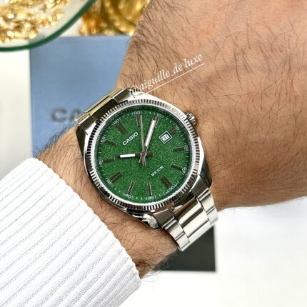 Casio Homme MTP-1302DA-3A Élégante Raffinée Cadran Vert MTP-1302DA-3A https://aiguilledeluxe.com original Algerie DZ