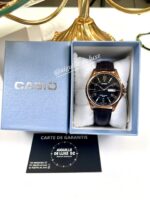 Casio Homme MTP-1384L-1A Montre Élégante Cadran Noir Contrasté MTP-1384L-1A https://aiguilledeluxe.com original Algerie DZ