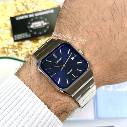 Casio Homme MTP-B185D-2A1 Montre Acier Élégante Cadran Bleu Raffiné MTP-B185D-2A1 https://aiguilledeluxe.com original Algerie DZ