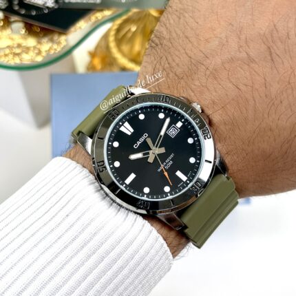 Casio Homme MTP-VD01-3E Sportive Élégante Robuste Cadran rond noir MTP-VD01-3E https://aiguilledeluxe.com original Algerie DZ