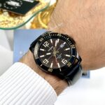 Casio Homme MTP-VD01BL-5B Cadran Noir Sport Bracelet Cuir Touche Dorée MTP-VD01BL-5B https://aiguilledeluxe.com original Algerie DZ