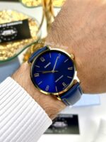 Casio Homme MTP-VT01GL-2B Montre Élégante Cadran Bleu Boîtier Doré MTP-VT01GL-2B https://aiguilledeluxe.com original Algerie DZ