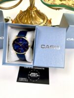 Casio Homme MTP-VT01GL-2B Montre Élégante Cadran Bleu Boîtier Doré MTP-VT01GL-2B https://aiguilledeluxe.com original Algerie DZ