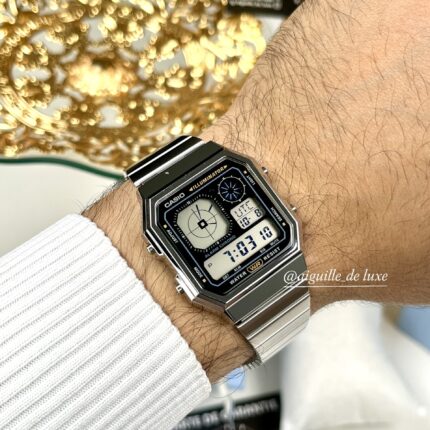 Casio Unisexe A130WE-1A Montre Digitale Retro-Futuriste Fonctionnelle (Copie) A130WE-1A-1 https://aiguilledeluxe.com original Algerie DZ