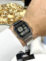 Casio Unisexe A130WEGG-1A Bracelet Acier Gris Foncé Moderne Et Urbain A130WEGG-1A https://aiguilledeluxe.com original Algerie DZ
