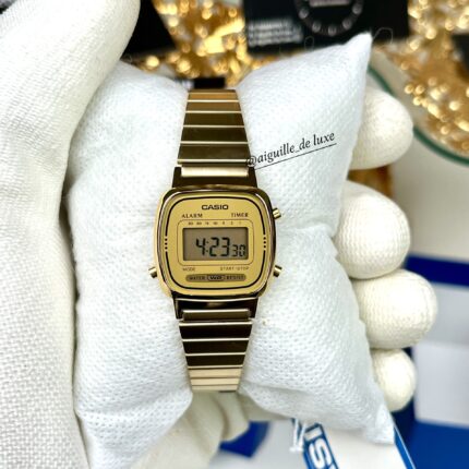 Casio Femme LA670WGA-9D Bracelet Acier Doré Vintage Élégante LA670WGA-9D https://aiguilledeluxe.com original Algerie DZ