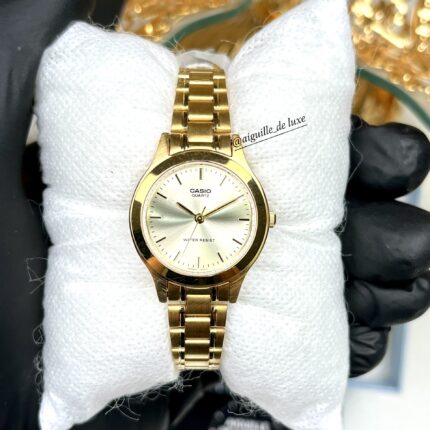 Casio Femme LTP-1128N-9A Montre Élégante Dorée Acier Inoxydable LTP-1128N-9A https://aiguilledeluxe.com original Algerie DZ