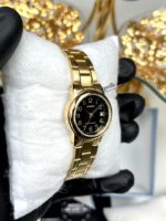 Casio Femme LTP-V002G-1B Montre Élégante Acier Inoxydable Doré Cadran Noir LTP-V002G-1B https://aiguilledeluxe.com original Algerie DZ